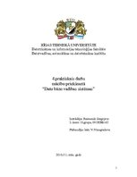 Paraugs 'Ceturtais praktiskais darbs mācību priekšmetā "Datu bāzu vadības sistēmas"', 1.