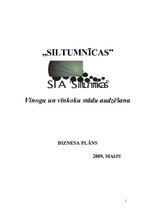 Biznesa plāns 'Vīnogu un vīnkoku stādu audzēšana', 1.