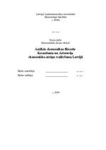 Referāts 'Antīkās domas filosofu Ksenofonta un Aristoteļa ekonomisko atziņu realizēšana La', 1.