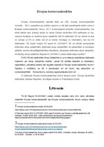 Konspekts 'Eiropas komercsabiedrības skaidrojums', 1.