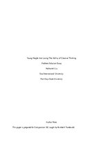 Referāts 'Young People Are Losing the Ability of Creative Thinking', 1.
