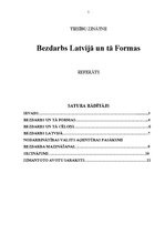Referāts 'Bezdarbs Latvijā', 1.