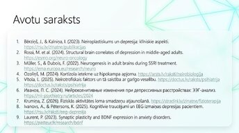 Prezentācija 'Depresija, trauksme un smadzeņu neiroplastiskums', 14.