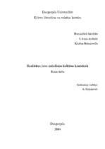Referāts 'Realitātes šovs mūsdienu kultūras kontekstā', 1.