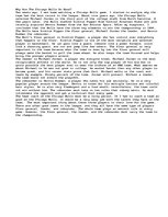 Eseja 'Why Are the Chicago Bulls So Good?', 1.