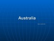 Prezentācija 'Australia', 1.