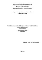 Konspekts 'Nestabilitāte ekonomikā. Inflācijas problēmas. Nodarbinātība un bezdarba problēm', 1.