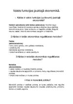 Konspekts 'Valsts funkcijas jauktajā ekonomikā', 1.