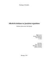 Referāts 'Alkohola ietekme uz jauniešu organismu', 1.