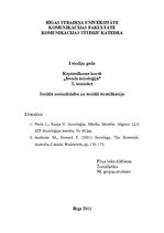 Konspekts 'Sociālā nevienlīdzība un sociālā stratifikācija', 1.