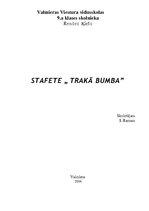 Konspekts 'Stafete "Trakā bumba"', 1.