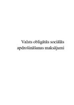 Referāts 'Valsts obligātās sociālās apdrošināšanas maksājumi', 1.