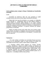 Konspekts 'Advokāta loma un pienākumi', 1.