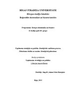 Konspekts 'Uzņēmuma stratēģija un politika. Stratēģiskās vadīšanas process', 1.