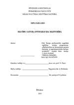 Referāts 'Mācību satura integrācija mājturībā', 1.