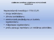 Biznesa plāns 'Biznesa plāna prezentācija', 7.