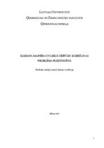 Referāts 'Klimata mainība un lielo zīdītāju izmiršanas problēma pleistocēnā', 1.