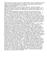 Eseja 'Humanism in The Renaissance', 1.