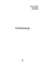 Konspekts 'Globalizācija', 1.