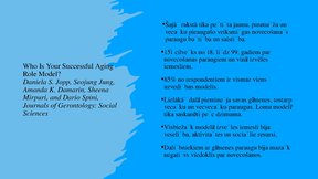 Prezentācija 'Veiksmīgas novecošanas modeli', 20.