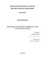 Diplomdarbs 'Uzturēšanās atļauju problemātika tiesiskajā regulējuma', 2.