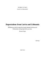 Referāts 'Deportations from Latvia and Lithuania', 1.