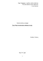 Referāts 'Žana Piažē intelekta attīstības teorija', 1.