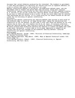 Eseja 'Classical Conditioning', 3.