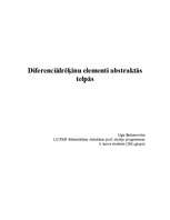 Konspekts 'Diferenciālrēķinu elementi abstraktās telpās', 1.