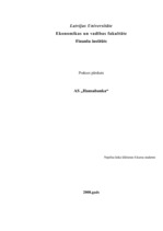 Prakses atskaite 'Prakses atskaite a/s "Hansabanka"', 1.