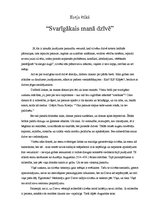 Eseja 'Svarīgākais manā dzīvē', 1.