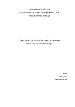 Referāts 'Doles salas ekosistēmas raksturojums', 1.