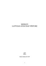 Referāts 'Latvijas aviācijas vēsture', 1.
