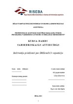 Referāts 'Iedzīvotāju priekšstati par SMScredit.lv reputāciju', 1.