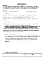 Konspekts 'Soda Can Calorimeter: Energy Content of Food', 1.