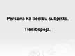 Prezentācija 'Persona kā tiesību subjekts', 1.