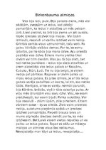 Eseja 'Birkenbauma atmiņas', 1.