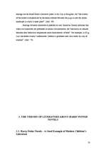 Diplomdarbs 'Characterization of Harry in J.K.Rowling`s "Harry Potter and the Half-Blood Prin', 23.