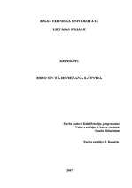 Referāts 'Eiro un tā ieviešana Latvijā', 1.