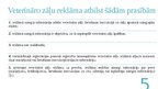 Prezentācija 'Salīdzināt normatīvos aktus, kas nosaka prasības zāļu un veterināro zāļu reklamē', 5.