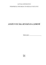 Eseja 'Audžuvecāki', 1.