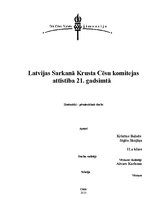 Referāts 'Latvijas Sarkanā Krusta Cēsu komitejas attīstība 21.gadsimtā', 1.