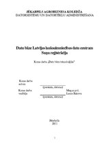 Referāts 'Datu bāze "Suņu reģistrācija"', 1.