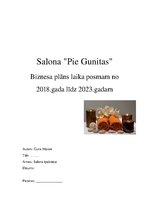 Biznesa plāns 'Salona "Pie Gunitas" reklāmas plāns', 1.