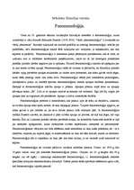 Konspekts 'Fenomenoloģija', 1.