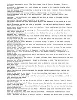 Eseja '"The Short Happy Life of Francis Macomber" by Ernest Hemingway', 1.