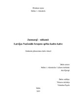Referāts 'Jaunsargi - nākamā Latvijas Nacionālo bruņoto spēku kadru kalve', 1.