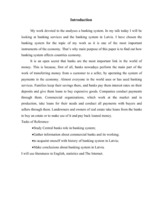 Konspekts 'Banking System in Latvia', 3.