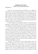 Konspekts 'Banking System in Latvia', 6.