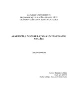 Diplomdarbs 'Azartspēļu nozare Latvijā un tās finanšu analīze', 1.